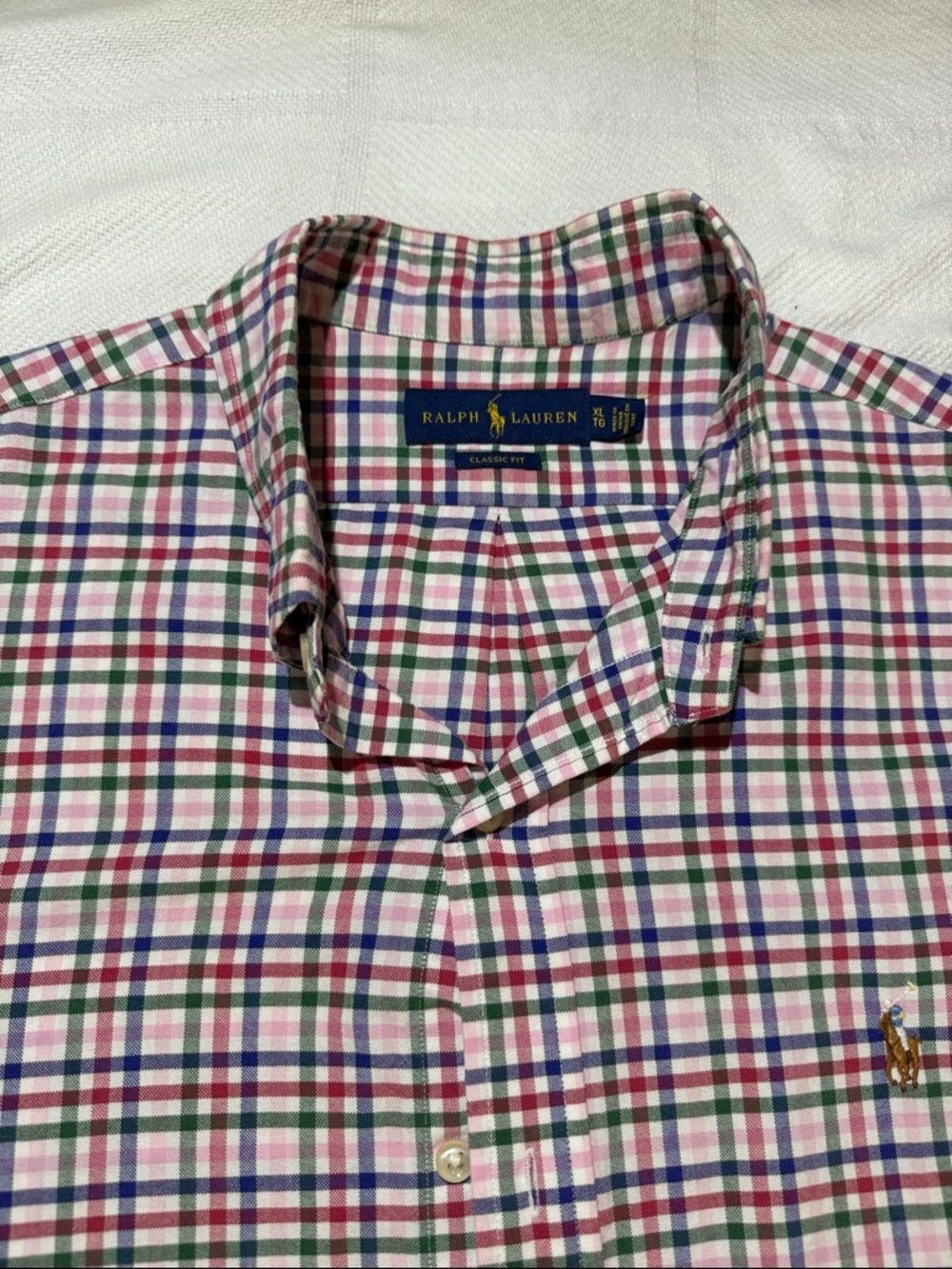 Ralph Lauren, Ventage, Men, Multicolor Plaid Cotton Button-Down Shirt